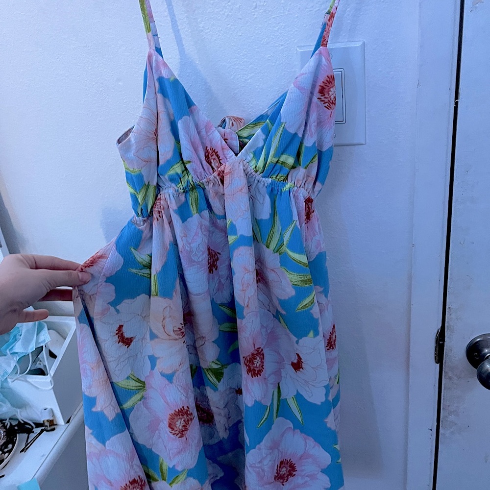 Sun Dress With Open Back